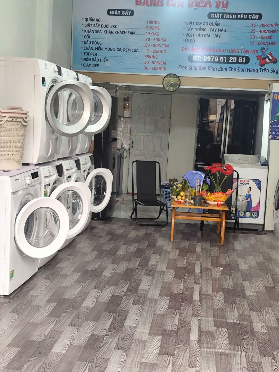 Giặt sấy chăn mền lấy liền tại Bình Tân